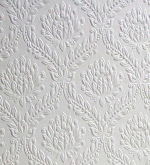 Papel pintado blanco repintable texturizado de alto relieve Citras Texture 123172