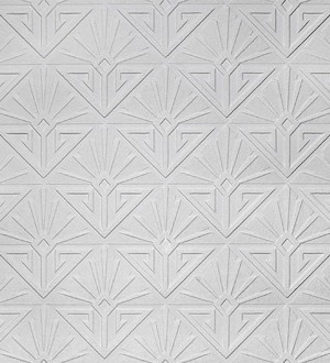 Papel pintado blanco geométrico moderno repintable texturizado de alto relieve Eines Texture 123179