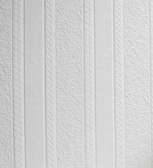 Papel pintado rayas blancas desiguales repintable texturizado de alto relieve Inverse Texture 123183