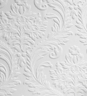 Papel pintado blanco repintable texturizado de alto relieve Cosy Texture 123185