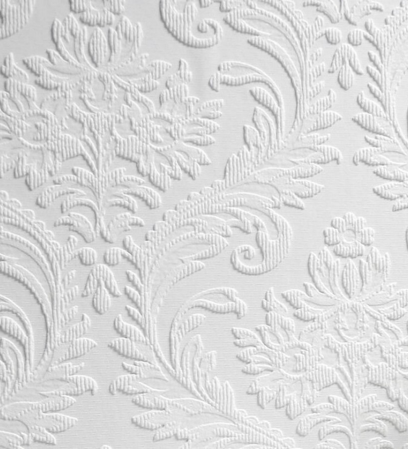 Papel pintado blanco repintable texturizado de alto relieve Cosy Texture 123185