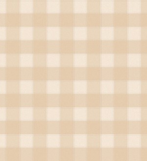 Papel pintado cuadros vichy tonos beige Brandon Celtic 124162