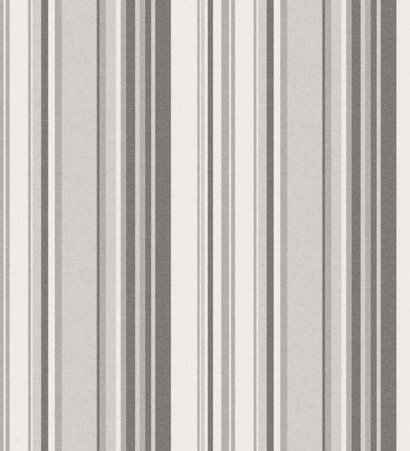 Papel pintado rayas desiguales tonos grises Walter Stripes 124171
