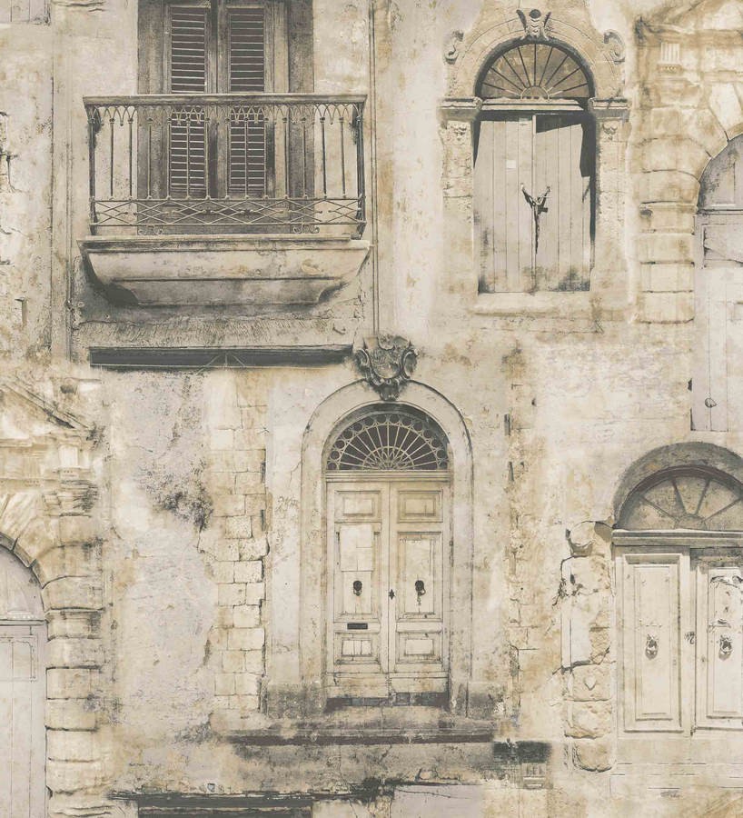 Papel pintado fachada boho estilo portugués Tavira Boho 124201