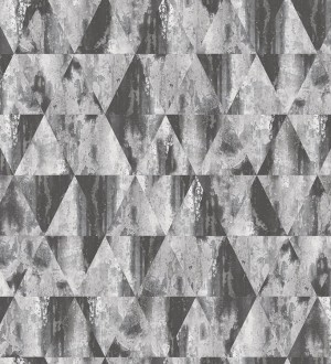 Papel pintado rombos desgastados en tonos grises Hendrix Diamonds 124380