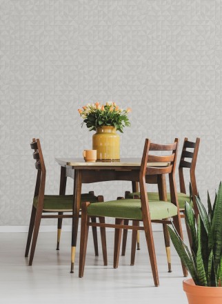 Papel pintado geométrico con textura efecto madera Fort William 679278
