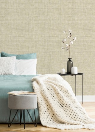 Papel pintado fibra vegetal textura lisa Di Renzo 679388