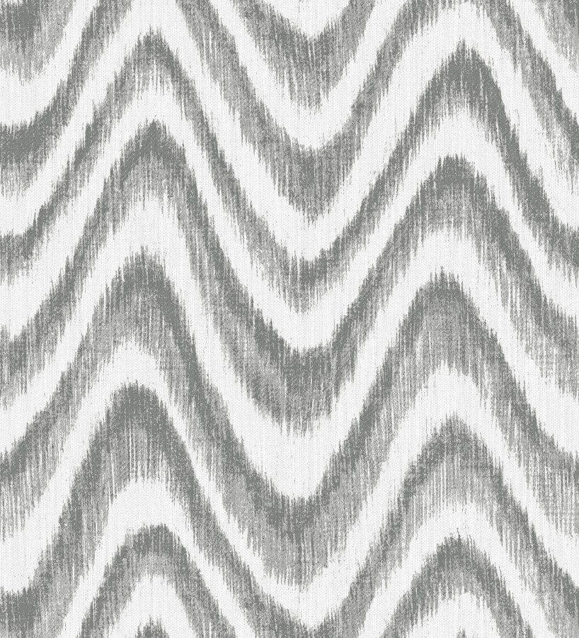 Papel pintado de ondas con degradados gris Aloha 679525