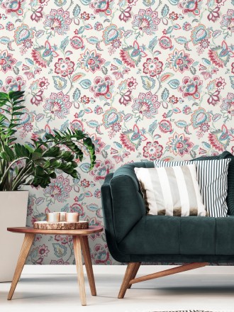 Papel pintado de flores paisley de la Polinesia Polynesia 679577