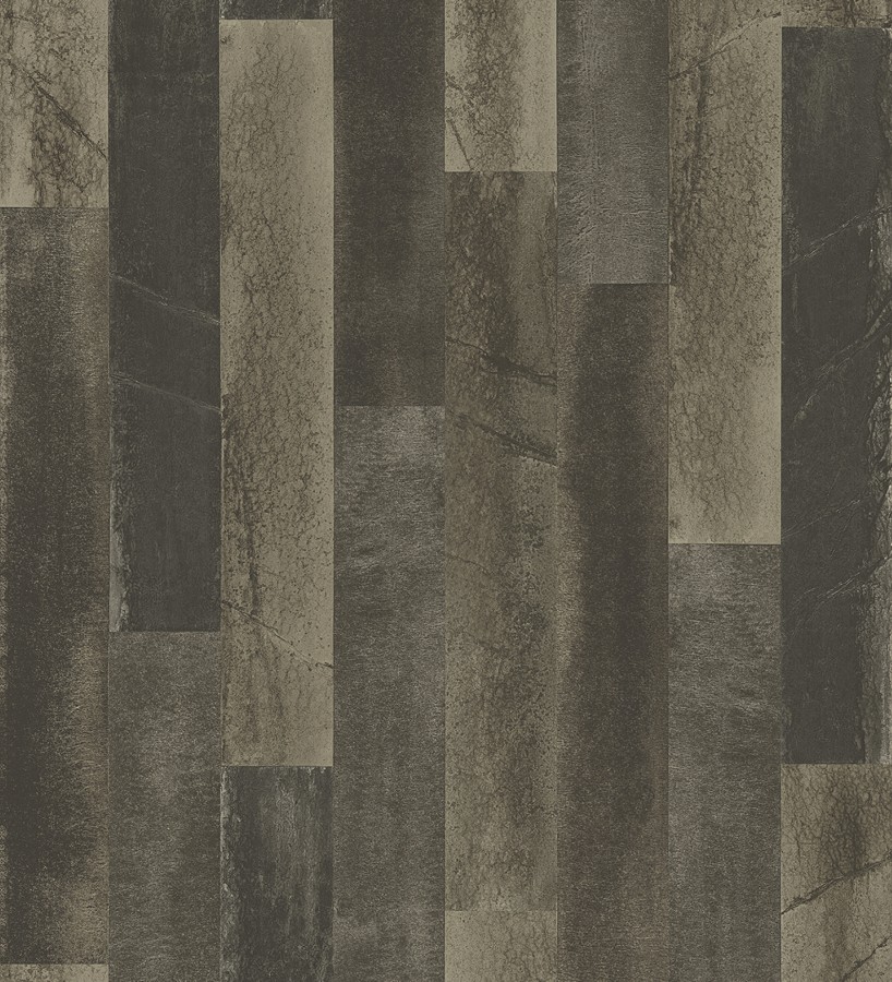 Papel pintado piedra pizarra en listones verticales minimalista Lisboa 679628