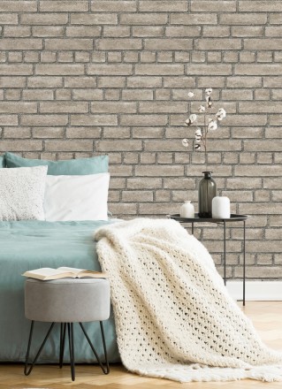 Papel pintado de ladrillos textura piedra Dallas 679632