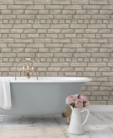 Papel pintado de ladrillos textura piedra Dallas 679632