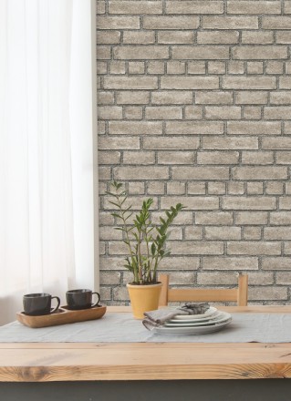 Papel pintado de ladrillos textura piedra Dallas 679632
