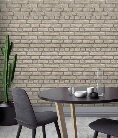 Papel pintado de ladrillos textura piedra Dallas 679632