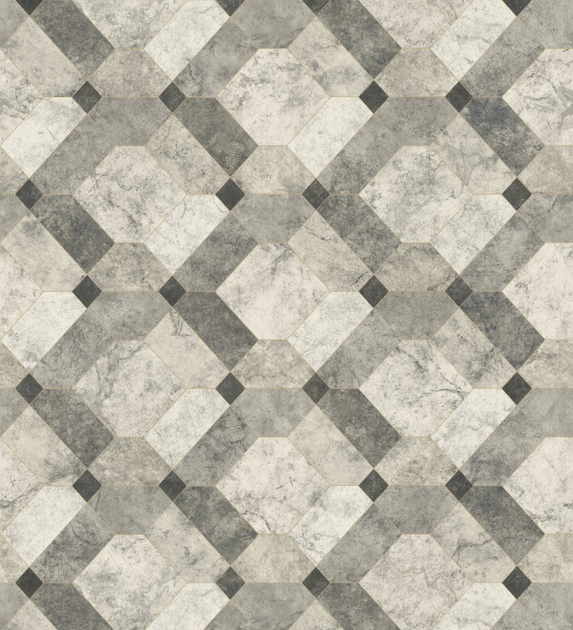 Papel pintado azulejos de piedra geométricos Tarsis 679635