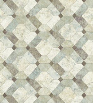 Papel pintado azulejos de piedra geométricos Tarsis 679638