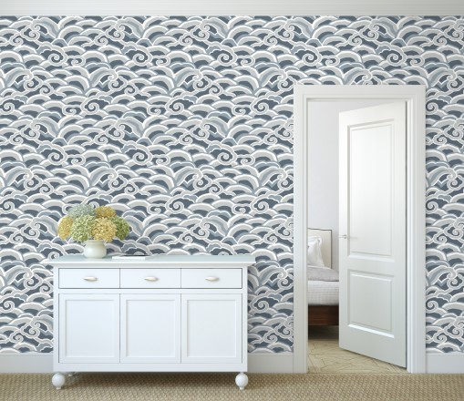Papel pintado de olas estilo nórdico Greek Waves 679688