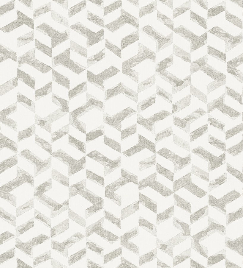 Papel pintado geométrico de estilo moderno tonos grises claros Kenmore 679783