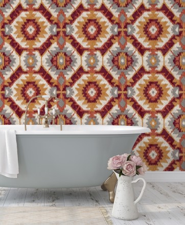 Papel pintado imitación tapiz estilo boho Boho Home 679832