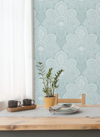 Papel pintado de flores grandes estilo hindú Cardiff Flowers 680713
