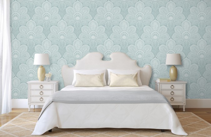 Papel pintado de flores grandes estilo hindú Cardiff Flowers 680713
