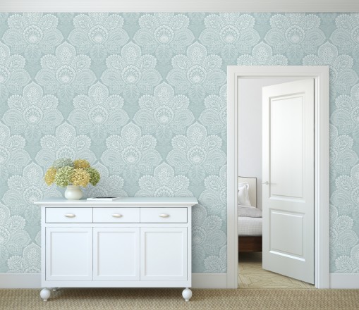 Papel pintado de flores grandes estilo hindú Cardiff Flowers 680713