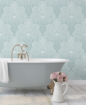 Papel pintado de flores grandes estilo hindú Cardiff Flowers 680713