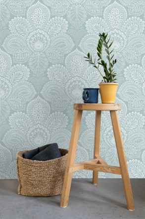 Papel pintado de flores grandes estilo hindú Cardiff Flowers 680713