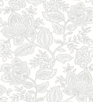 Papel pintado de flores dibujadas con estilo victoriano Victorian Flowers 680715