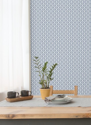 Papel pintado celosía con tramado de diamante Diamond Lights 680770