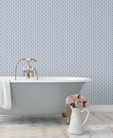 Papel pintado celosía con tramado de diamante Diamond Lights 680770
