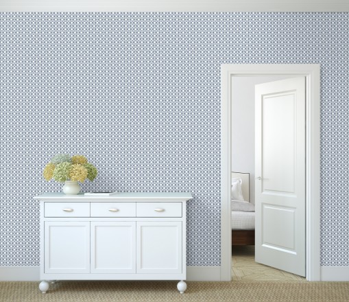 Papel pintado celosía con tramado de diamante Diamond Lights 680770