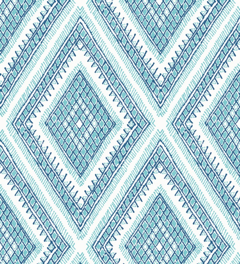 Papel pintado geométrico de rombos estilo boho chic Boho Carpet 680778