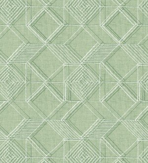 Papel pintado geométrico de cubos estilo boho chic Cubic City 680785