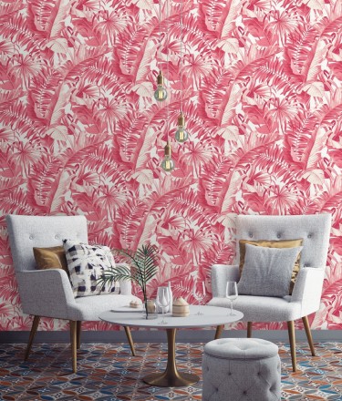 Papel pintado hojas tropicales Indonesia 680818