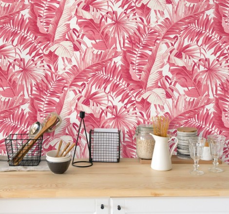 Papel pintado hojas tropicales Indonesia 680818