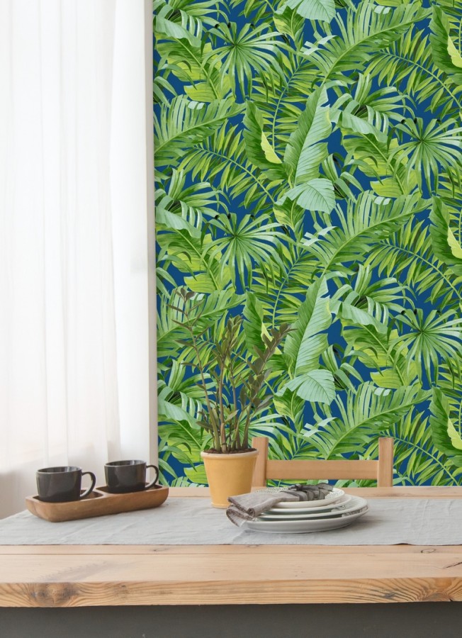 Papel pintado hojas tropicales Indonesia 680820