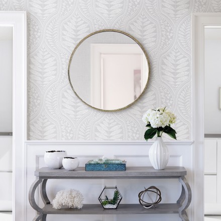 Papel pintado gran damasco con hojas hindú Scandi Palace 680862