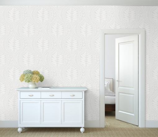 Papel pintado gran damasco con hojas hindú Scandi Palace 680862
