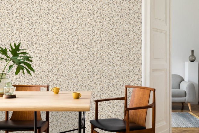 Papel pintado mármol de terrazo Genova 679368