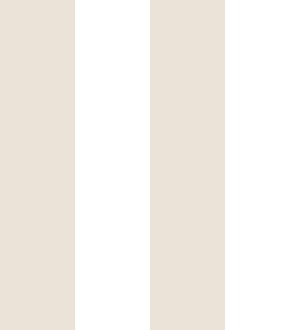 Papel pintado infantil de rayas anchas beige y blancas Raya Silky 680225