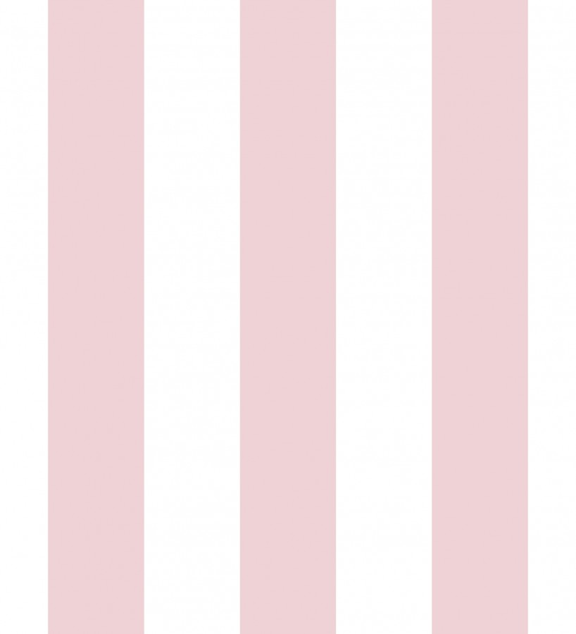 Papel pintado infantil de rayas rosas y blancas Raya Piccolo 680227
