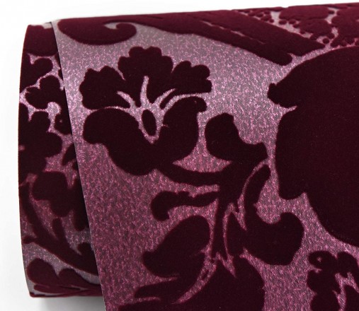 Papel pintado damasco de terciopelo en relieve Adagio 679505
