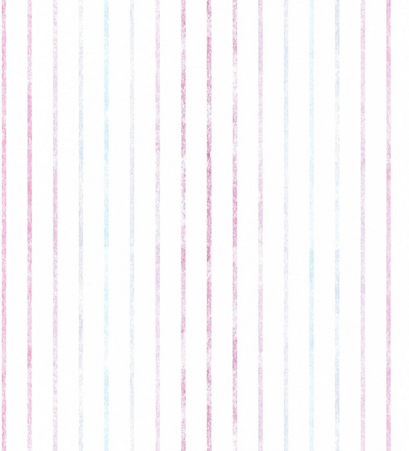 Papel pintado rayas finas de acuarela tonos rosas Little Stripes 126332