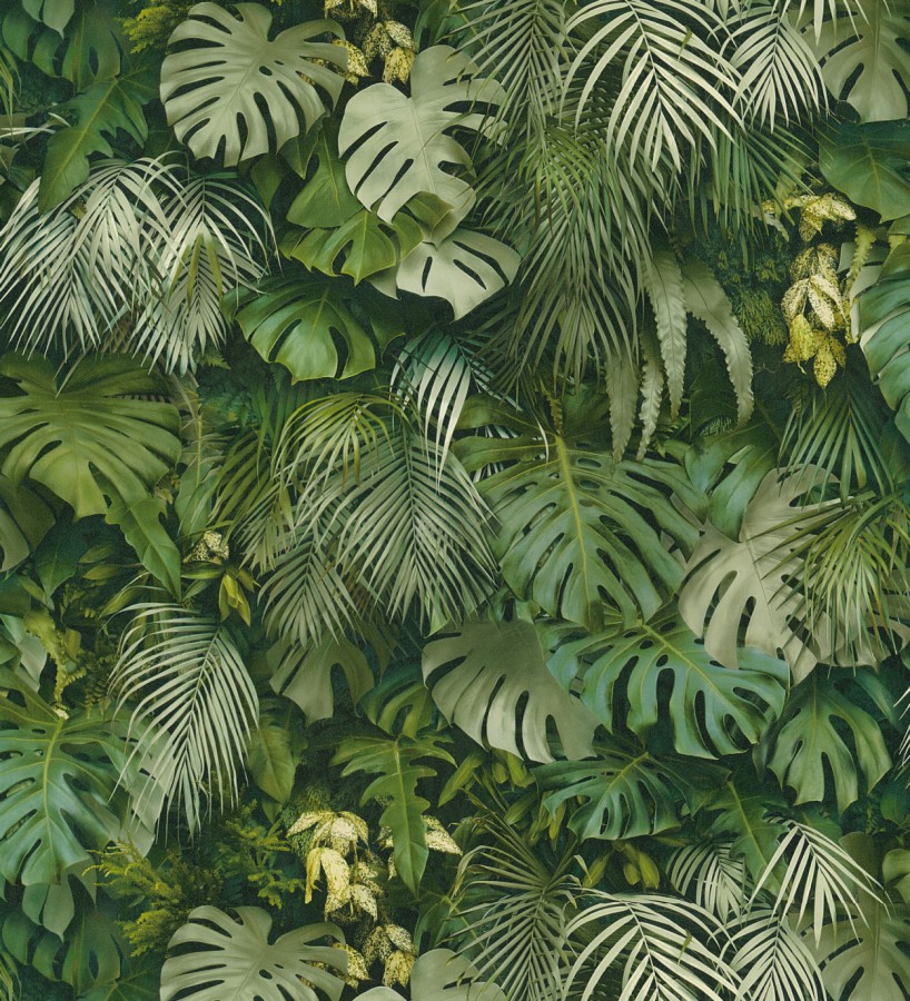 Papel pintado hojas de jungla estilo tropical Summer Jungle 126374