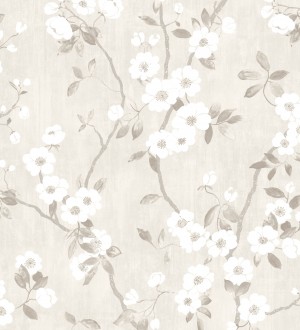 Papel pintado de ramas con flores japonesas Hilda Spring 126411