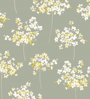 Papel pintado ramilletes de flores de acuarela Layla Flowers 126468