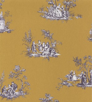 Papel pintado toile de jouy estilo francés Ville Renoir 126470