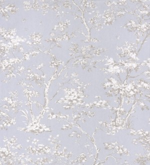 Papel pintadode árboles y ramas estilo toile de jouy Nantes Forest 126477