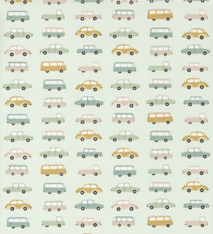 Papel pintado infantil coches antiguos Vintage Cars 126519